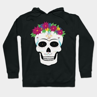 Frida Kahlo floral skull Hoodie